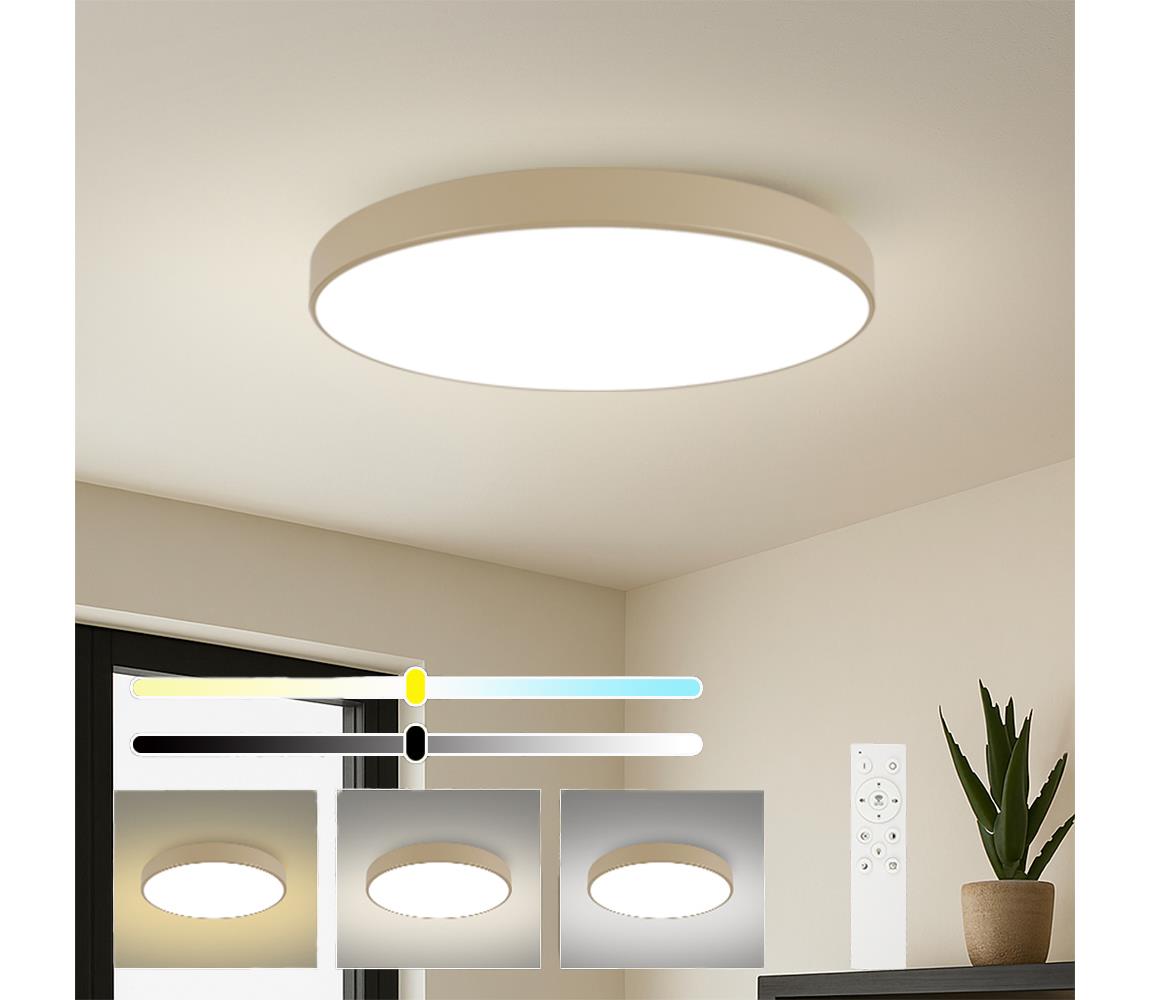 Brilagi-LED Stmievateľné svietidlo POOL SMART LED/128W/230V 100 cm béžové Wi-Fi Tuya+diaľkový ovládač BRI568