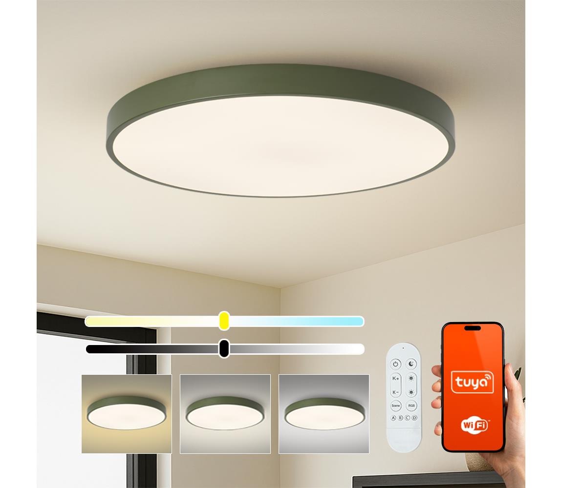 Brilagi-LED stmievateľné svietidlo POOL SMART LED/128W/230V 100 cm Wi-Fi Tuya + diaľkový ovládač zelené BRI718