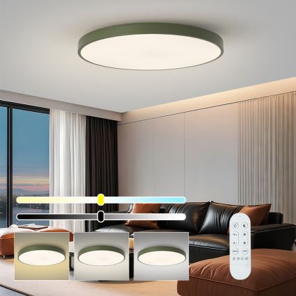 Brilagi - LED stmievateľné svietidlo POOL SMART LED/128W/230V priemer 100 cm 3000-6000K Wi-Fi Tuya + diaľkové ovládanie zelené