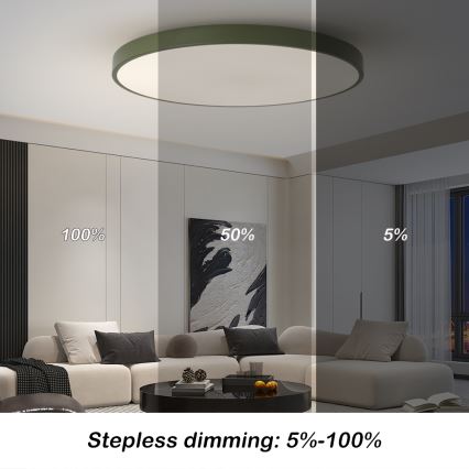 Brilagi - LED stmievateľné svietidlo POOL SMART LED/128W/230V priemer 100 cm 3000-6000K Wi-Fi Tuya + diaľkové ovládanie zelené