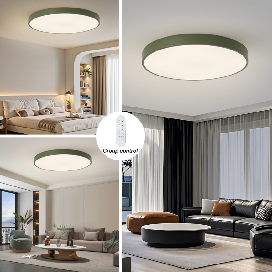 Brilagi - LED stmievateľné svietidlo POOL SMART LED/128W/230V priemer 100 cm 3000-6000K Wi-Fi Tuya + diaľkové ovládanie zelené
