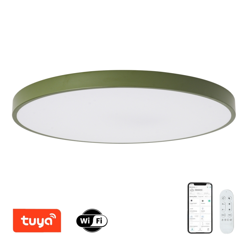 Brilagi - LED stmievateľné svietidlo POOL SMART LED/128W/230V priemer 100 cm 3000-6000K Wi-Fi Tuya + diaľkové ovládanie zelené