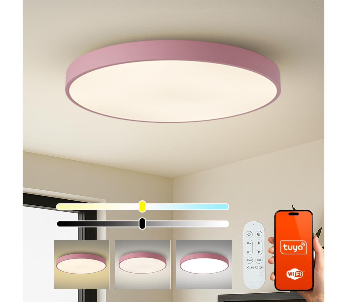 Brilagi-LED stmievateľné svietidlo POOL SMART LED/128W/230V 100 cm Wi-Fi Tuya+DO ružové BRI719