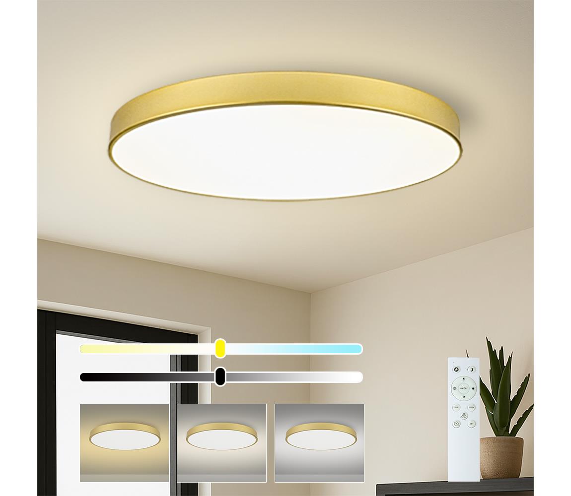 Brilagi - LED stmievateľné svietidlo POOL SMART LED/128W/230V 100 cm zlaté Wi-Fi Tuya+DO BRI569