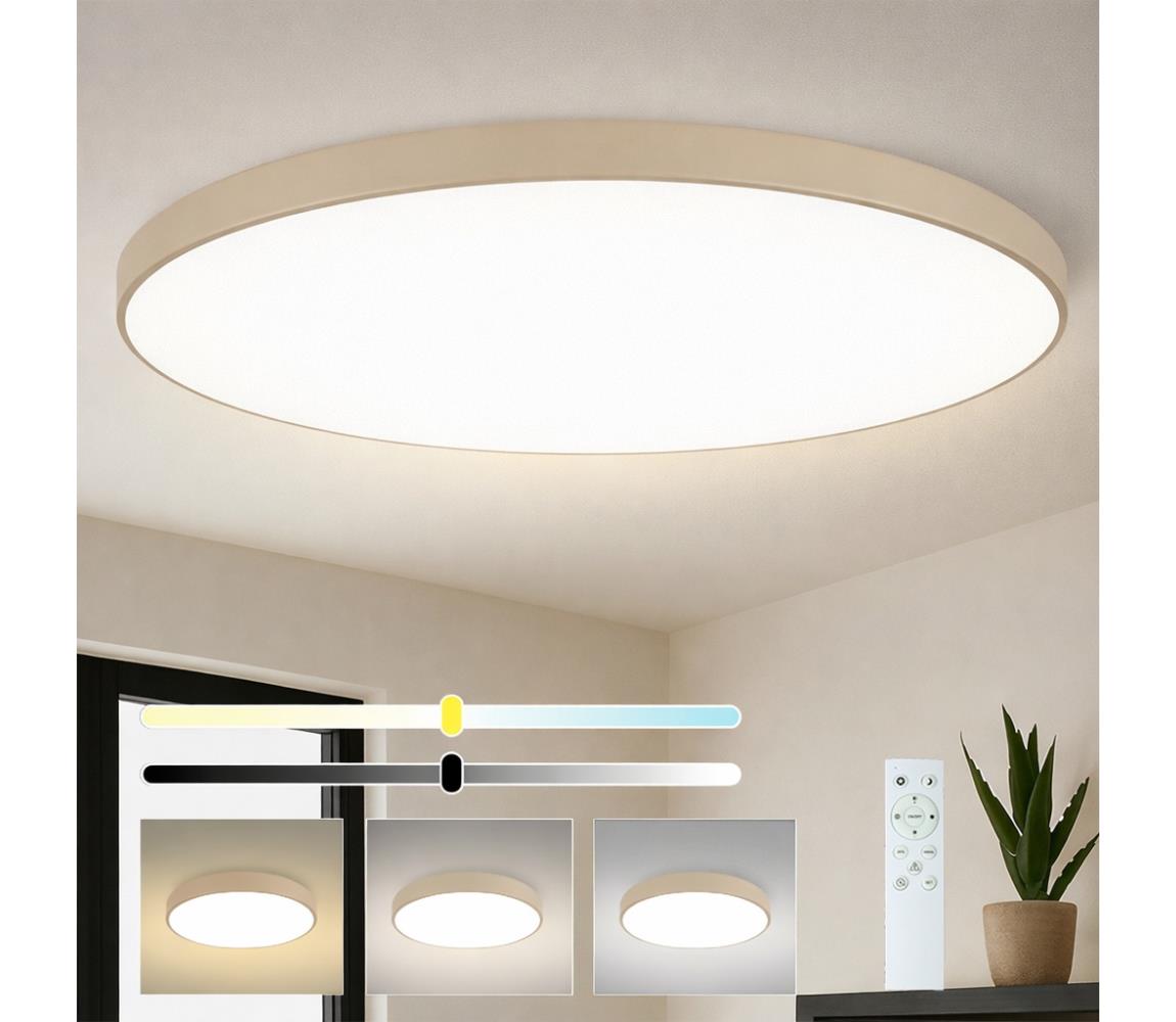Brilagi-LED stmievateľné svietidlo POOL SMART LED/180W/230V 120 cm béžová Wi-Fi Tuya + diaľkový ovládač BRI572