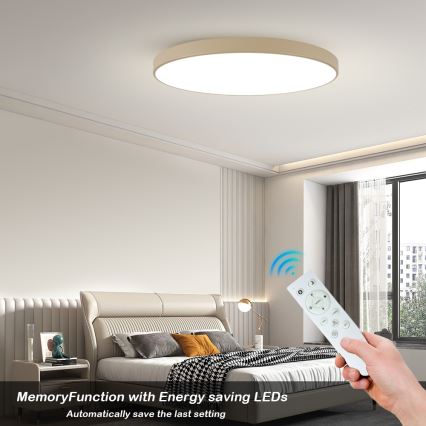 Brilagi - LED stmievateľné stropné svietidlo POOL SMART LED/180W/230V 3000-6000K 120 cm béžové Wi-Fi Tuya + diaľkové ovládanie