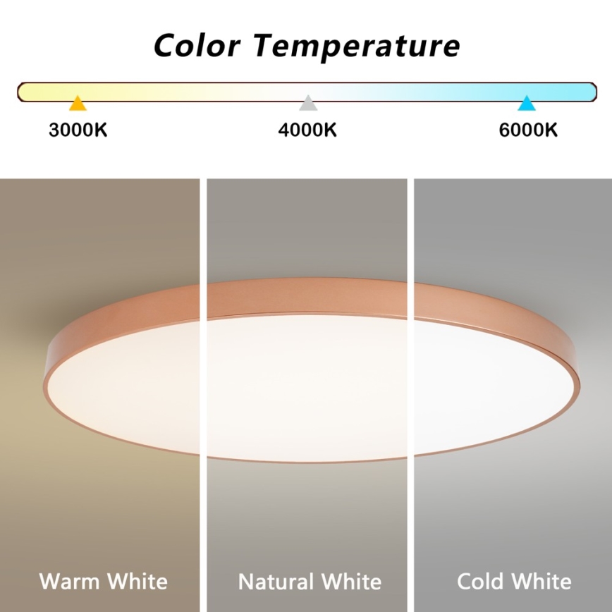 BRILAGI - LED stmievateľné stropné svietidlo POOL SMART LED/180W/230V 3000-6000K 120 cm bronzové Wi-Fi Tuya + diaľkové ovládanie