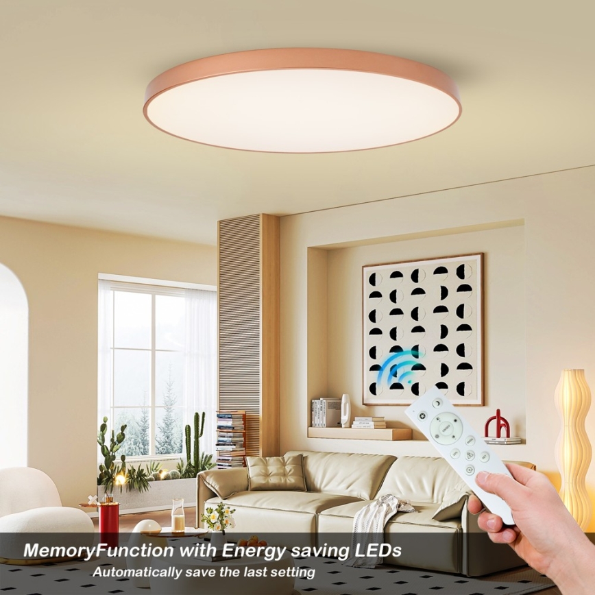BRILAGI - LED stmievateľné stropné svietidlo POOL SMART LED/180W/230V 3000-6000K 120 cm bronzové Wi-Fi Tuya + diaľkové ovládanie