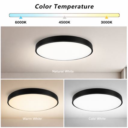 Brilagi - LED Stmievateľné stropné svietidlo POOL SMART LED/60W/230V 3000-6000K 50 cm + diaľkové ovládanie