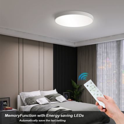 Brilagi - stmievateľné LED stropné svietidlo POOL SMART LED/60W/230V 50 cm 3000-6000K Wi-Fi Tuya + diaľkové ovládanie biela