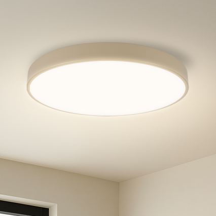 Brilagi - LED stmievateľné stropné svietidlo POOL SMART LED/60W/230V 3000-6000K priemer 50 cm Wi-Fi Tuya béžové + diaľkové ovládanie