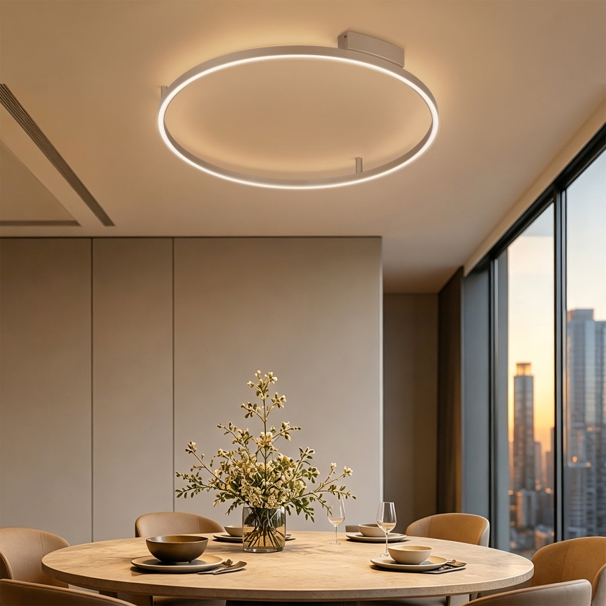 Brilagi - stmievateľné LED stropné svietidlo PORTOFINO LED/60W/230V 3000-6000K priemer 80 cm béžová + diaľkové ovládanie