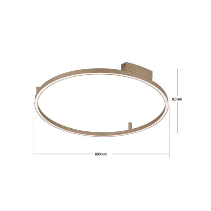 Brilagi - stmievateľné LED stropné svietidlo PORTOFINO LED/60W/230V 3000-6000K priemer 80 cm béžová + diaľkové ovládanie
