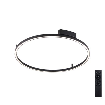 Brilagi - LED stmievateľné stropné svietidlo PORTOFINO LED/60W/230V 3000-6000K priemer 80 cm čierna + diaľkové ovládanie