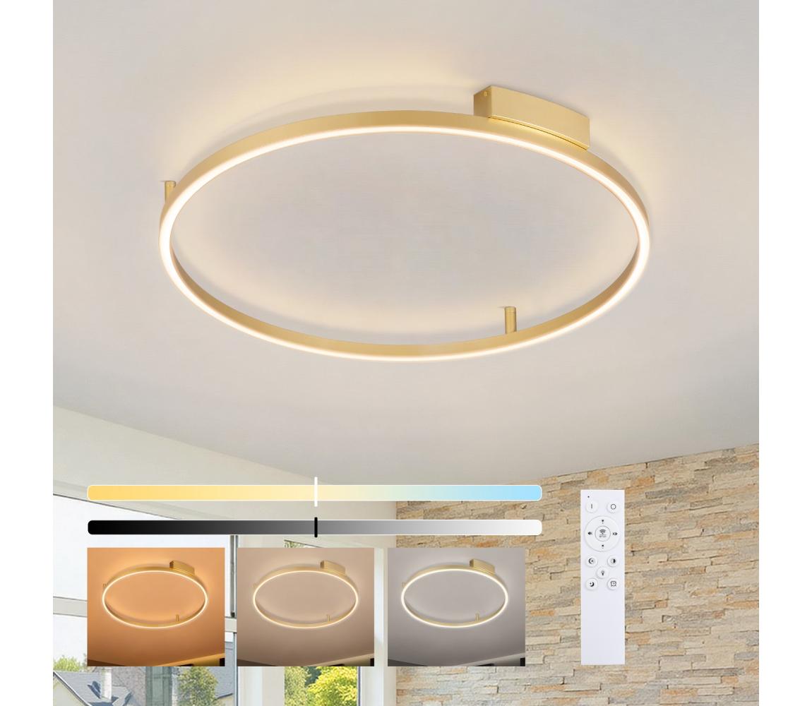 Brilagi - LED stmievateľné svietidlo PORTOFINO LED/60W/230V pr. 80 cm zlaté + DO BRI522