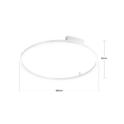 Brilagi - LED stmievateľné stropné svietidlo PORTOFINO LED/60W/230V 3000-6000K pr. 80 cm biela + diaľkové ovládanie