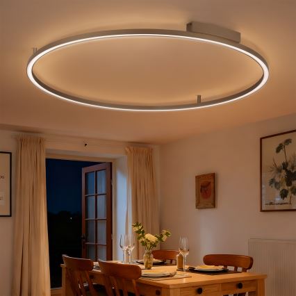 Brilagi - LED Stmievateľné stropné svietidlo PORTOFINO LED/85W/230V 3000-6000K pr. 120 cm béžová + diaľkové ovládanie