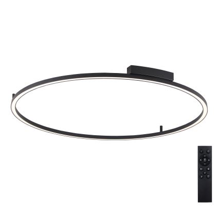 Brilagi - LED stmievateľné stropné svietidlo PORTOFINO LED/85W/230V 3000-6000K pr. 120 cm čierne + diaľkové ovládanie