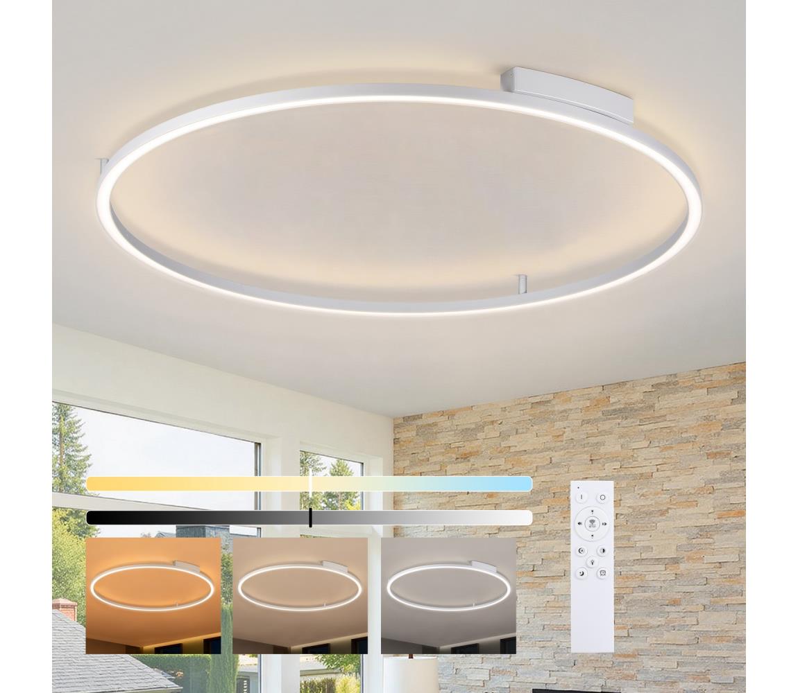 Brilagi - LED stmievateľné svietidlo PORTOFINO LED/85W/230V pr. 120 cm strieborná+DO BRI525