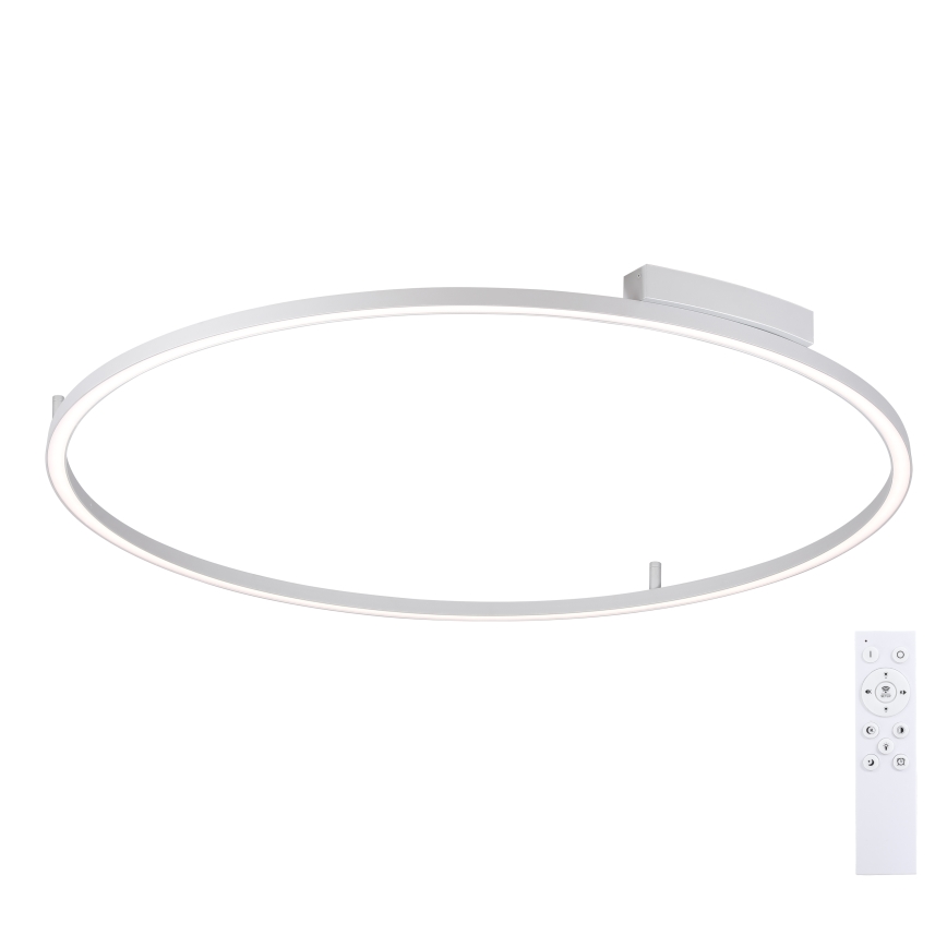 Brilagi - LED stmievateľné stropné svietidlo PORTOFINO LED/85W/230V 3000-6000K pr. 120 cm strieborné + diaľkové ovládanie