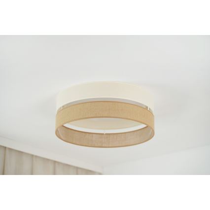 Brilagi - LED Stmievateľné stropné svietidlo ROYAL YUTE LED/24W/230V pr. 45 cm 3000/4000/6500K béžová/krémová  + diaľkové ovládanie