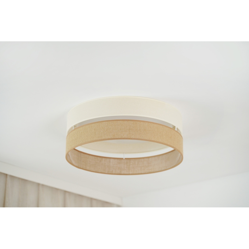 Brilagi - LED Stmievateľné stropné svietidlo ROYAL YUTE LED/24W/230V pr. 45 cm 3000/4000/6500K béžová/krémová  + diaľkové ovládanie