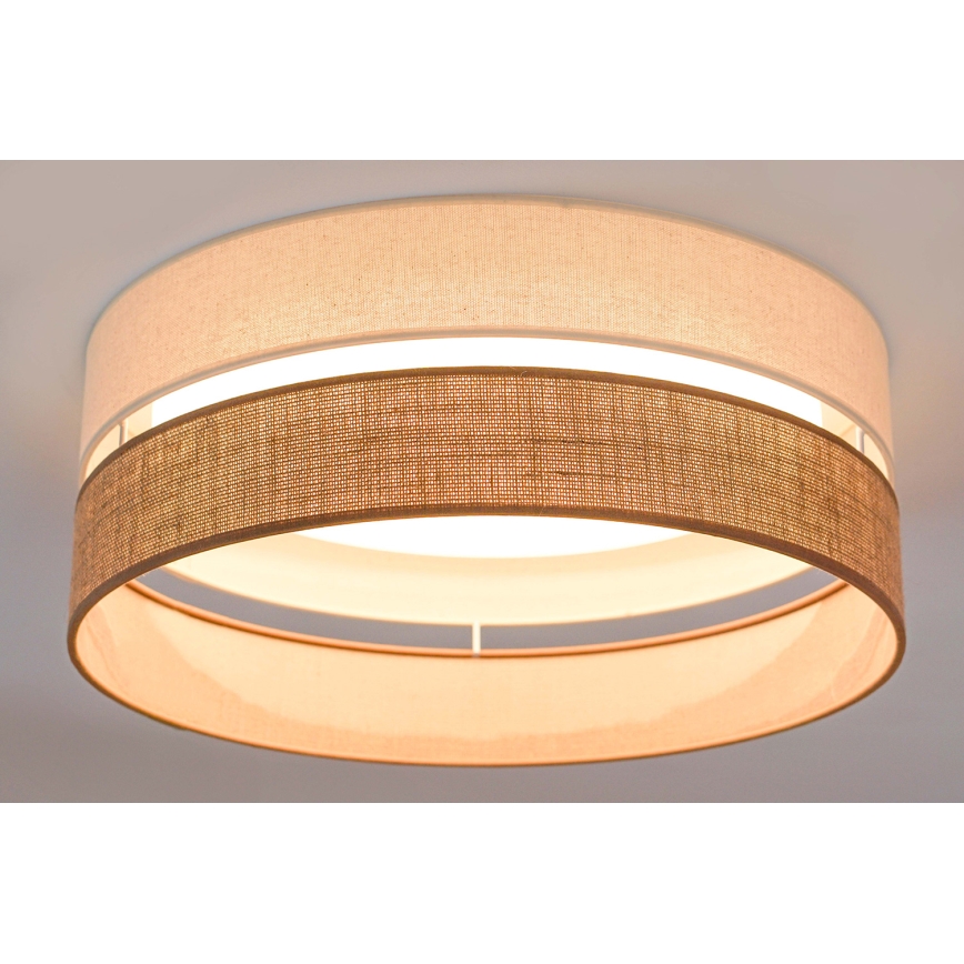 Brilagi - LED Stmievateľné stropné svietidlo ROYAL YUTE LED/24W/230V pr. 45 cm 3000/4000/6500K béžová/krémová  + diaľkové ovládanie