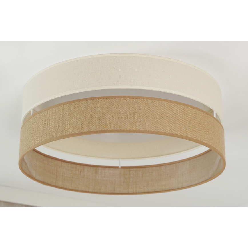 Brilagi - LED Stmievateľné stropné svietidlo ROYAL YUTE LED/24W/230V pr. 45 cm 3000/4000/6500K béžová/krémová  + diaľkové ovládanie