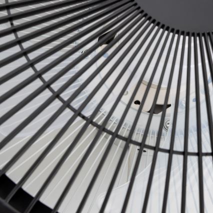 Brilagi - LED Stmievateľné svietidlo s ventilátorom AURA LED/38W/230V 3000-6000K čierna + diaľkové ovládanie