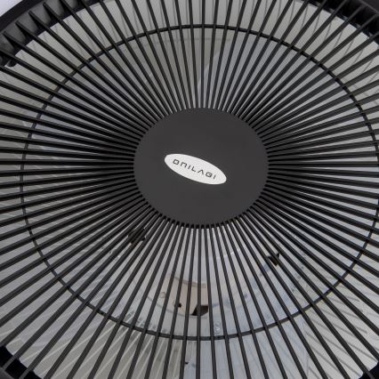 Brilagi - LED Stmievateľné svietidlo s ventilátorom AURA LED/38W/230V 3000-6000K čierna + diaľkové ovládanie