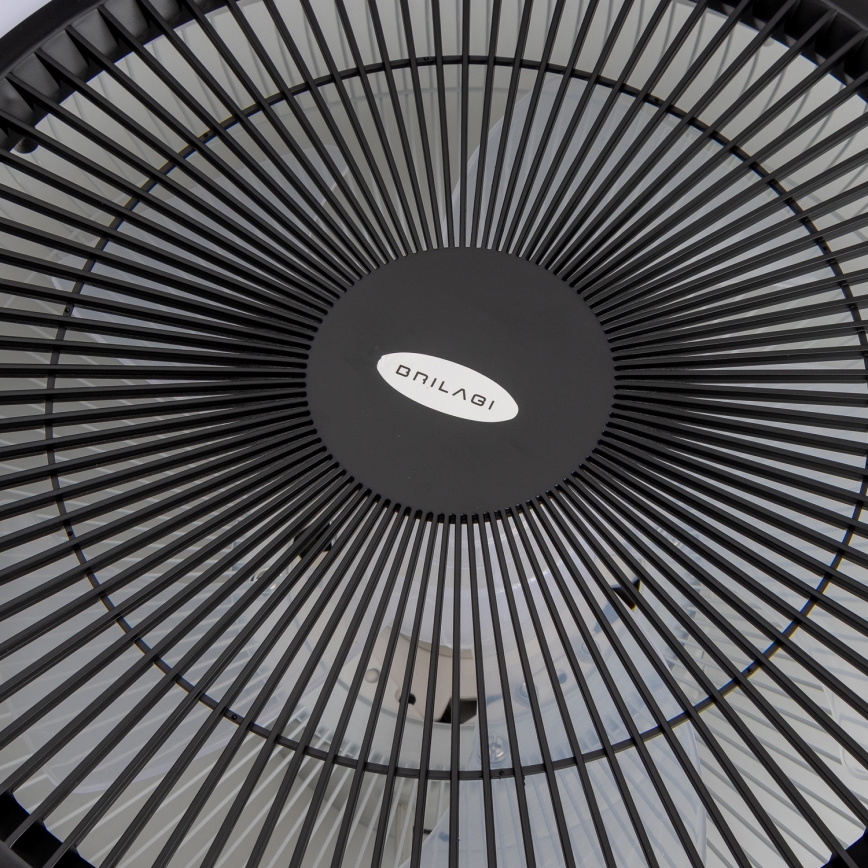 Brilagi - LED Stmievateľné svietidlo s ventilátorom AURA LED/38W/230V 3000-6000K čierna + diaľkové ovládanie