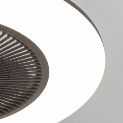 Brilagi - LED Stmievateľné svietidlo s ventilátorom AURA LED/38W/230V 3000-6000K čierna + diaľkové ovládanie