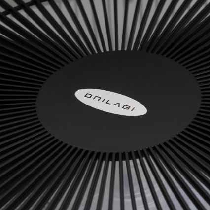 Brilagi - LED Stmievateľné svietidlo s ventilátorom AURA LED/38W/230V 3000-6000K čierna + diaľkové ovládanie