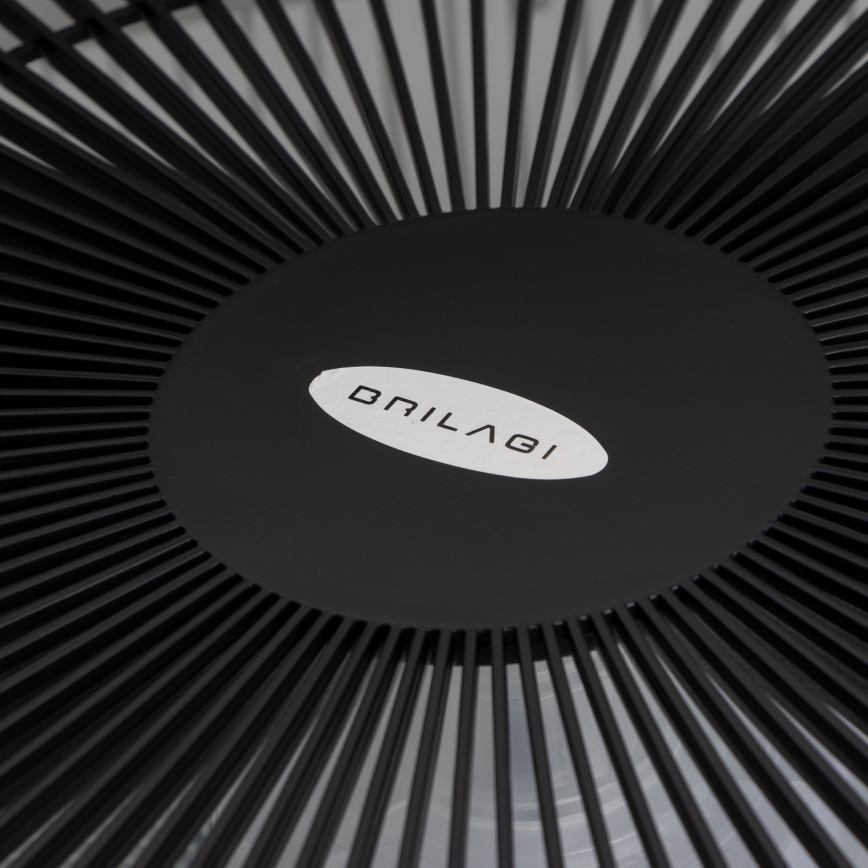 Brilagi - LED Stmievateľné svietidlo s ventilátorom AURA LED/38W/230V 3000-6000K čierna + diaľkové ovládanie