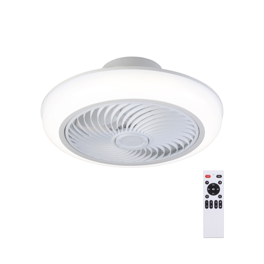 Brilagi - LED stmievateľné stropné svietidlo s ventilátorom LED/30W/230V 3000-6500K biela + diaľkové ovládanie