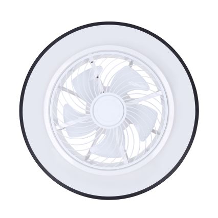 Brilagi - LED Stmievateľné stropné svietidlo s ventilátorom LED/30W/230V 3000-6500K čierna + diaľkové ovládanie
