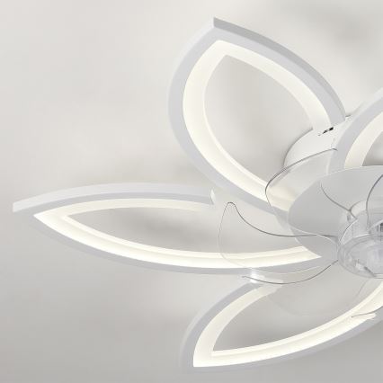 Brilagi - LED stropné svietidlo s ventilátorom stmievateľné LED/50W/230V 3000-6500K biela + diaľkové ovládanie