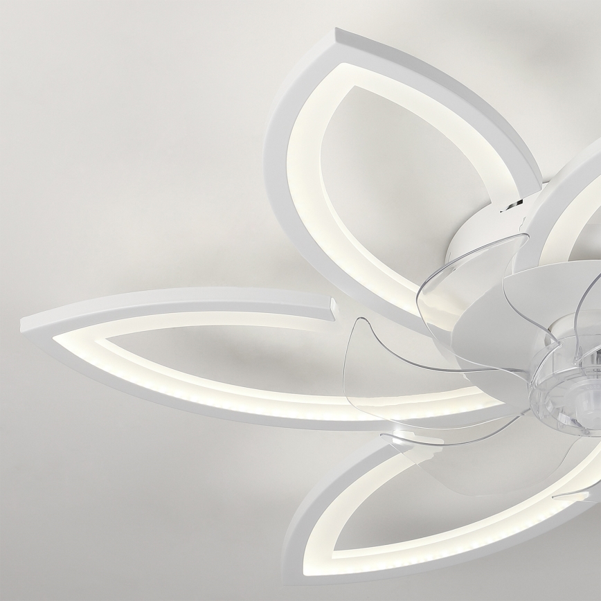 Brilagi - LED stropné svietidlo s ventilátorom stmievateľné LED/50W/230V 3000-6500K biela + diaľkové ovládanie