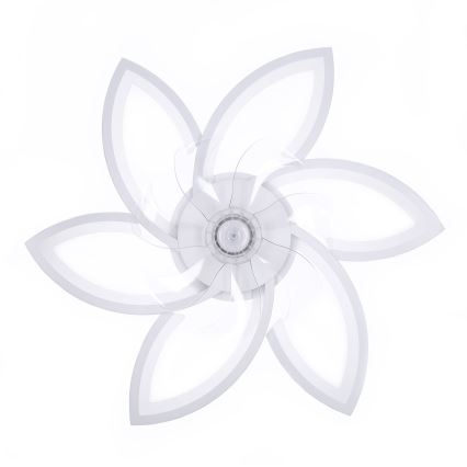 Brilagi - LED stropné svietidlo s ventilátorom stmievateľné LED/50W/230V 3000-6500K biela + diaľkové ovládanie