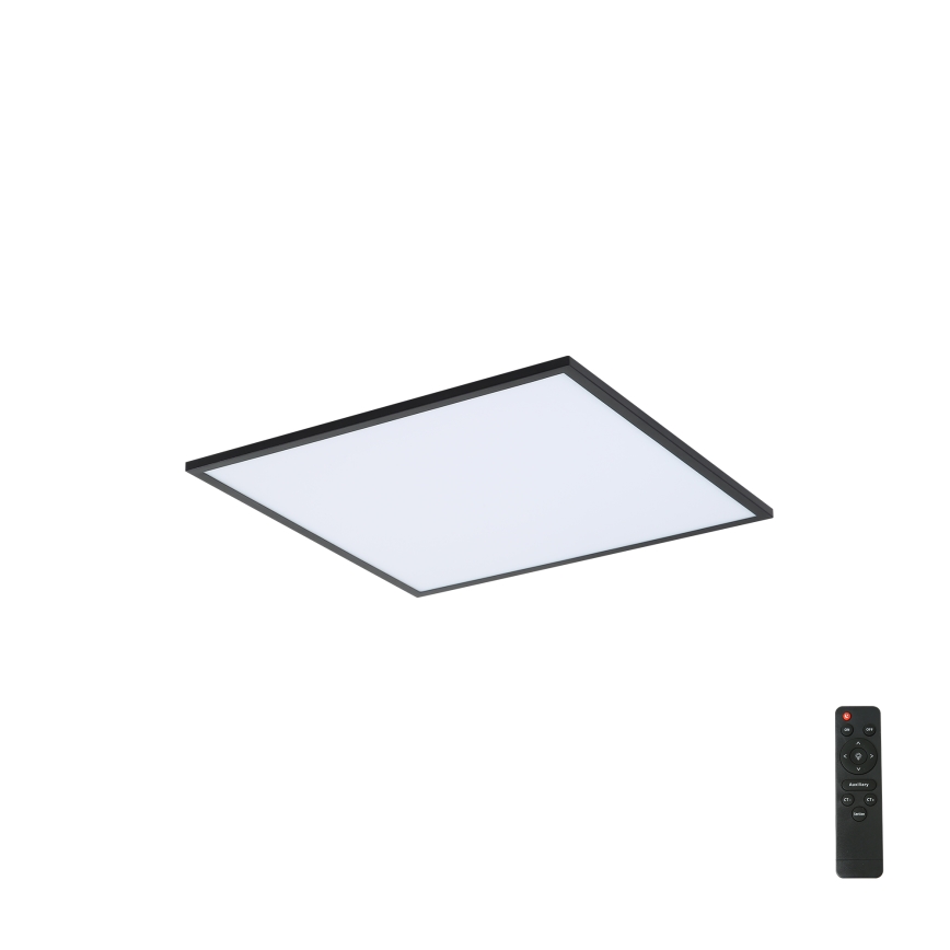 Brilagi - LED stmievateľné stropné svietidlo SLIMFRAME LED/36W/230V 45x45 cm 3000-6000K čierne + diaľkové ovládanie