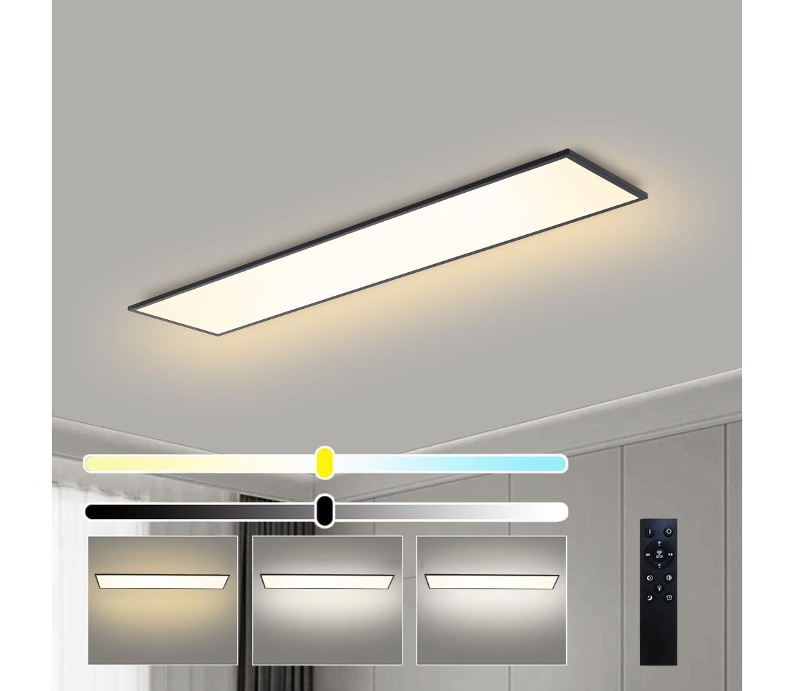 Brilagi - LED stmievateľné svietidlo SLIMFRAME LED/58W/230V 120x30 cm čierne + DO BRI181