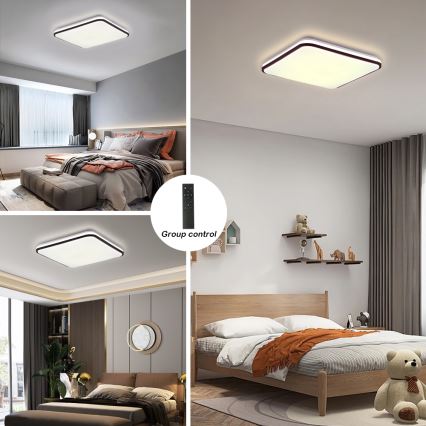 Brilagi - LED Stmievateľné stropné svietidlo SMART LED/36W/230V 3000-6000K 45x45 cm Wi-Fi Tuya + diaľkové ovládanie