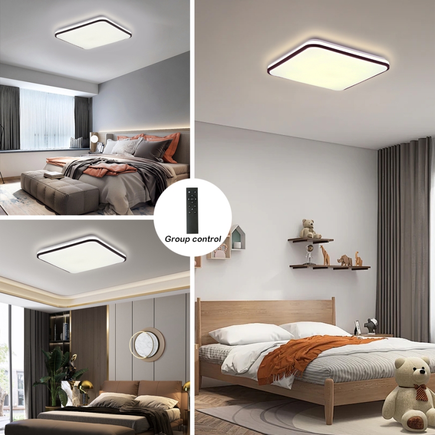 Brilagi - LED Stmievateľné stropné svietidlo SMART LED/36W/230V 3000-6000K 45x45 cm Wi-Fi Tuya + diaľkové ovládanie