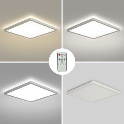 Brilagi - LED Stmievaťelné stropné svietidlo ULTRA SLIM LED/18W/230V 2700-6500K 30x30 cm biela + diaľkové ovládanie