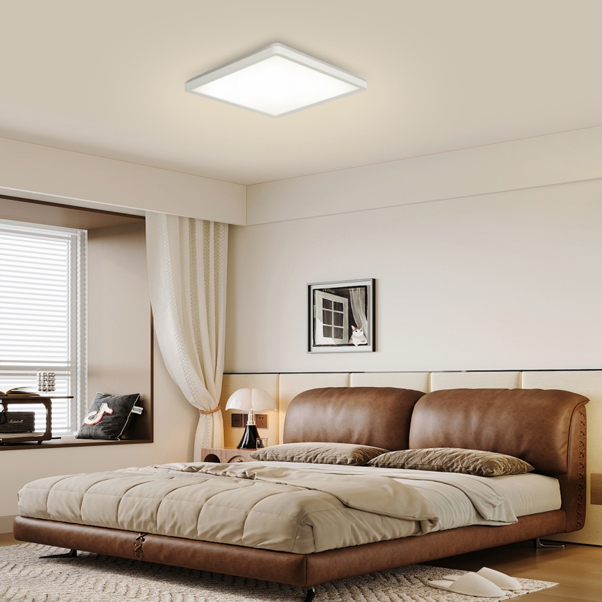 Brilagi - LED Stmievaťelné stropné svietidlo ULTRA SLIM LED/18W/230V 2700-6500K 30x30 cm biela + diaľkové ovládanie