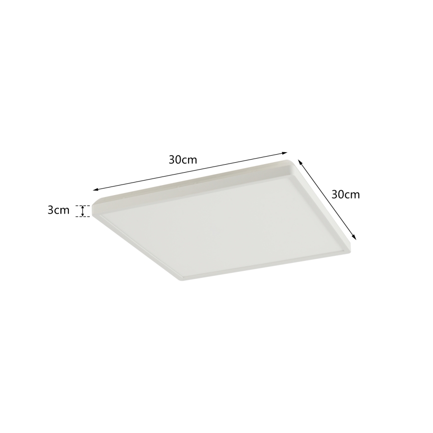 Brilagi - LED Stmievaťelné stropné svietidlo ULTRA SLIM LED/18W/230V 2700-6500K 30x30 cm biela + diaľkové ovládanie