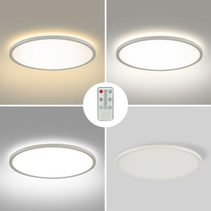 Brilagi - LED Stmievateľné stropné svietidlo ULTRA SLIM LED/18W/230V 2700-6500K pr. 30 cm biela + diaľkové ovládanie