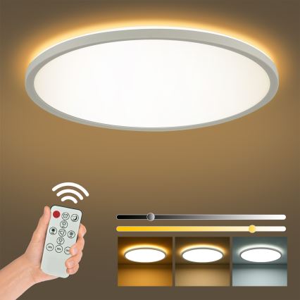 Brilagi - LED Stmievaťelné stropné svietidlo ULTRA SLIM LED/24W/230V 2700-6500K pr. 42 cm biela + diaľkové ovládanie