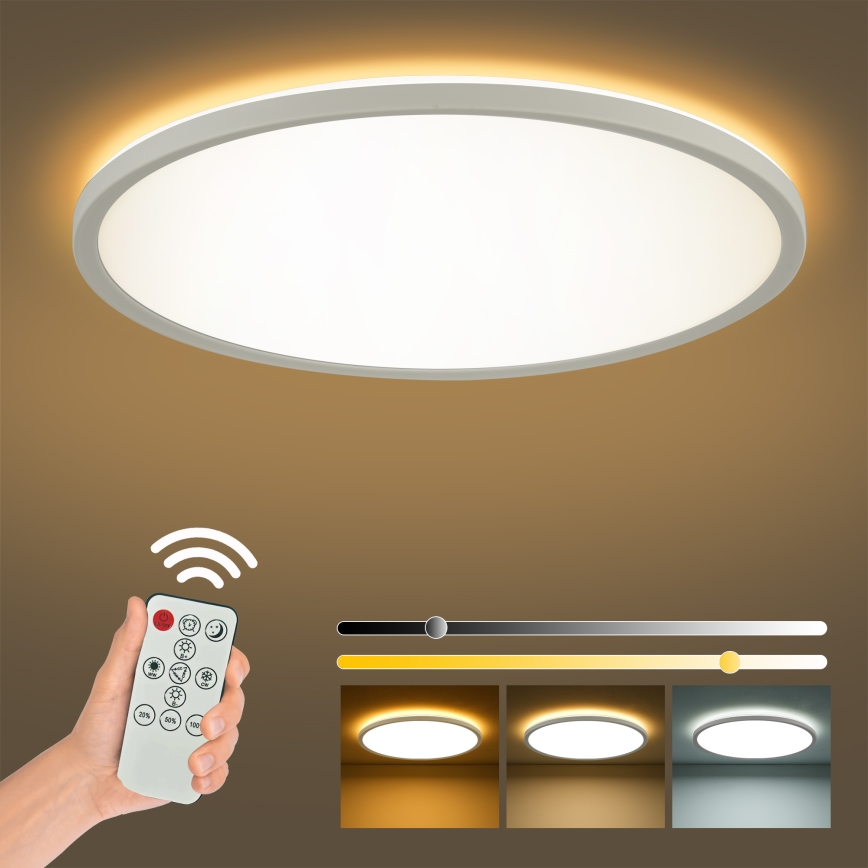 Brilagi - LED Stmievaťelné stropné svietidlo ULTRA SLIM LED/24W/230V 2700-6500K pr. 42 cm biela + diaľkové ovládanie