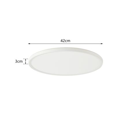 Brilagi - LED Stmievaťelné stropné svietidlo ULTRA SLIM LED/24W/230V 2700-6500K pr. 42 cm biela + diaľkové ovládanie